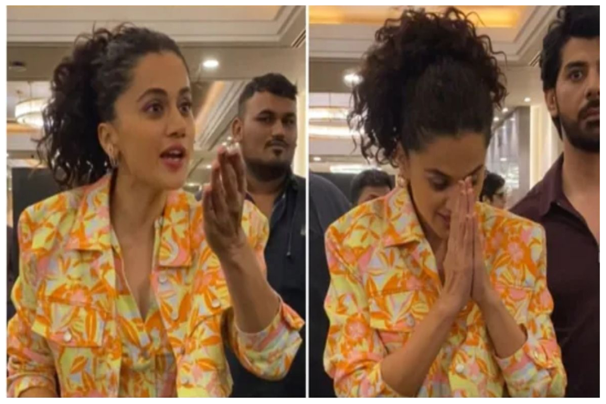 taapsee pannu argument with paparazzi
