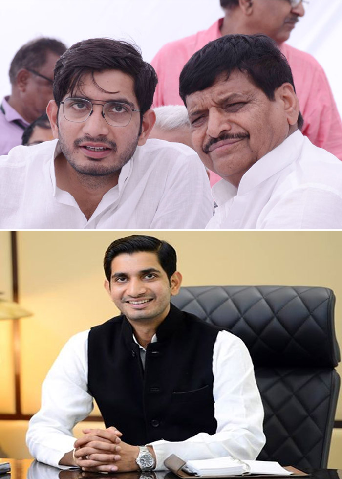 File Phooto of Aditya Yadav and Shivpal Yadva