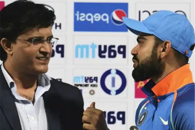 Sourav Ganguly and Virat Kohli