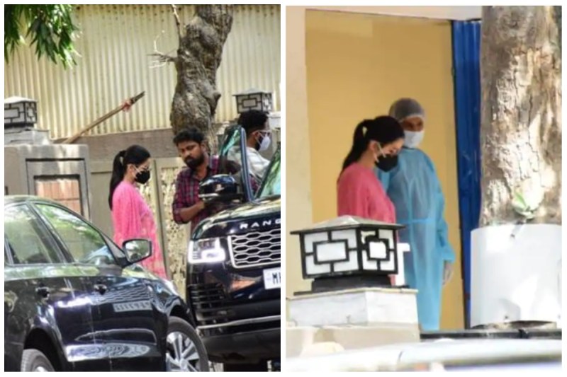 amid pregnancy rumours katrina kaif snapped with vicky kaushal outside a clinic