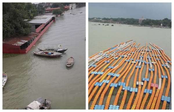 Flood in Prayagraj: तस्वीरों में देखें गंगा-यमुना का रौद्र रूप, बाढ़ के पानी से घिरे हजारों परिवार