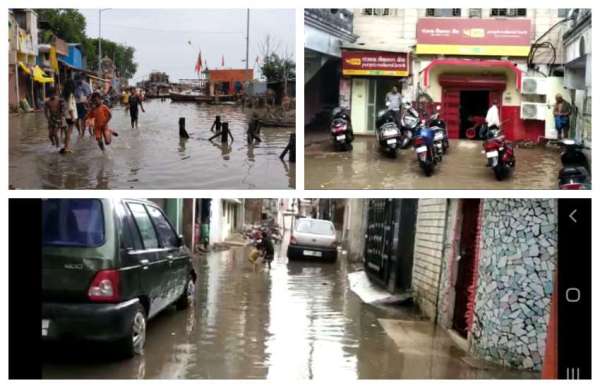 Flood in Prayagraj: तस्वीरों में देखें गंगा-यमुना का रौद्र रूप, बाढ़ के पानी से घिरे हजारों परिवार