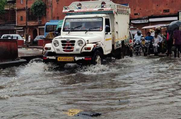heavy rain in rajasthan