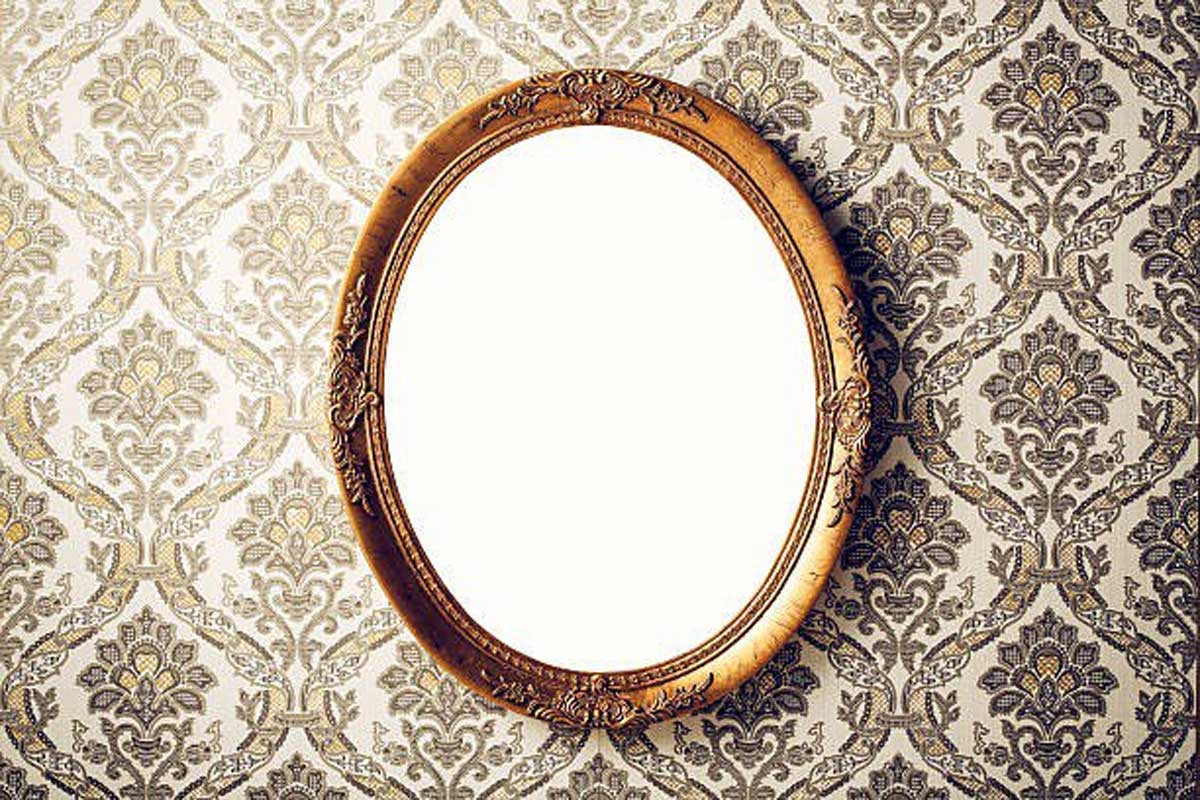 Buy Aaina Mirror Aaina Wall Mirror For Bathroom Wash Basin Living Room  Bedroom (Round, 18 X 18 Inches) Framed Online at Low Prices in India -  Amazon.in