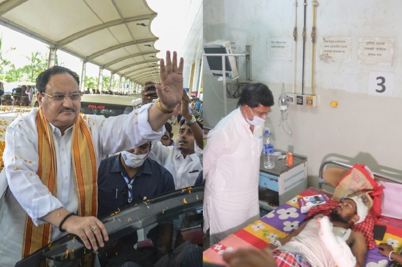 Tripura News: 40 BJP workers on way to JP Nadda's rally injured in attacks