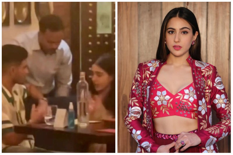 shubman gill sara ali khan dinner date video and photos goes viral