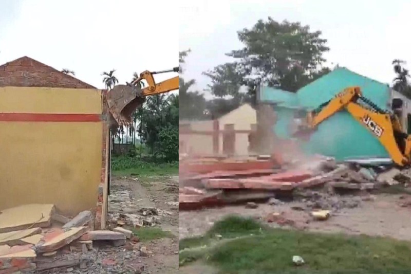Assam government carries out major eviction drive in Sonitpur district to recover 330 acres of illegally encroached land