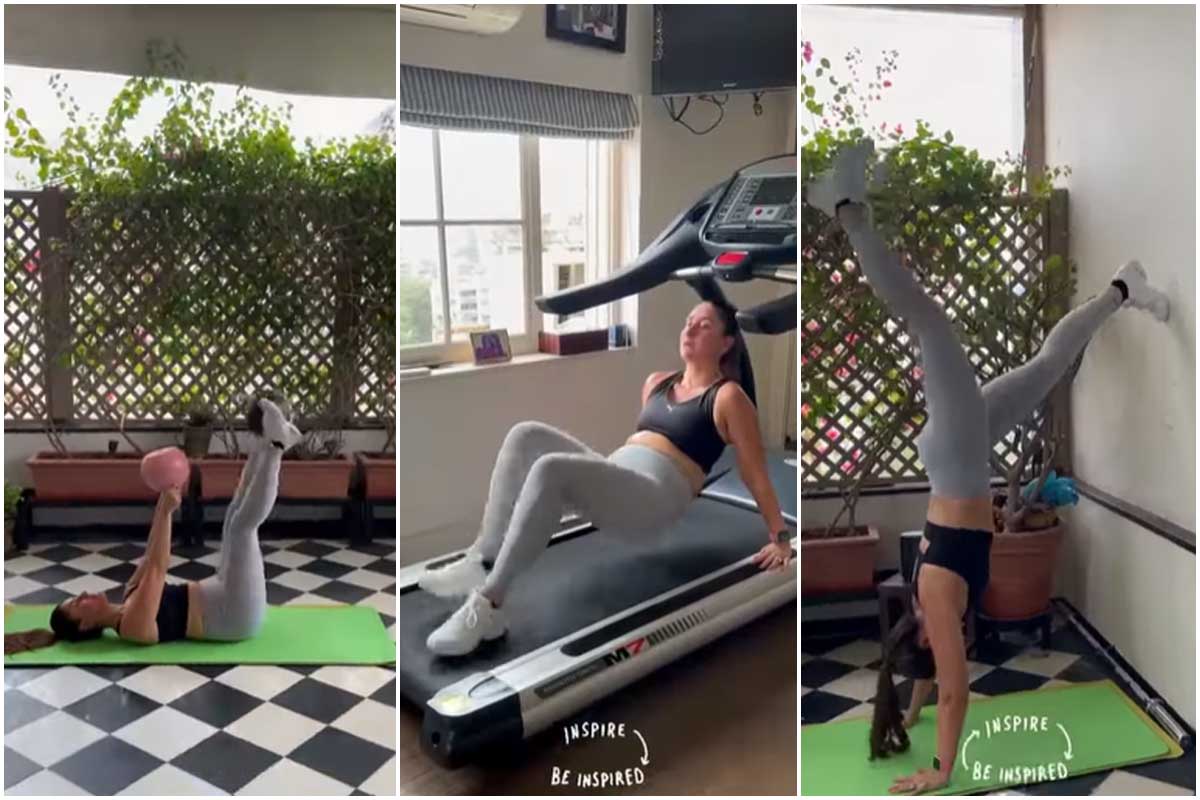 Kareena Kapoor's video sweating out on treadmill goes viral