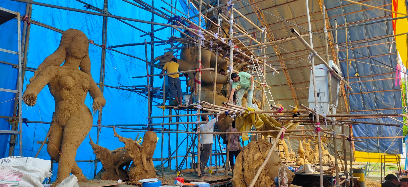 नैला दुर्गोत्सव: 110 फीट ऊंचे अक्षरधाम मंदिर में स्वर्ण कमल पर विराजेंगी मां दुर्गा