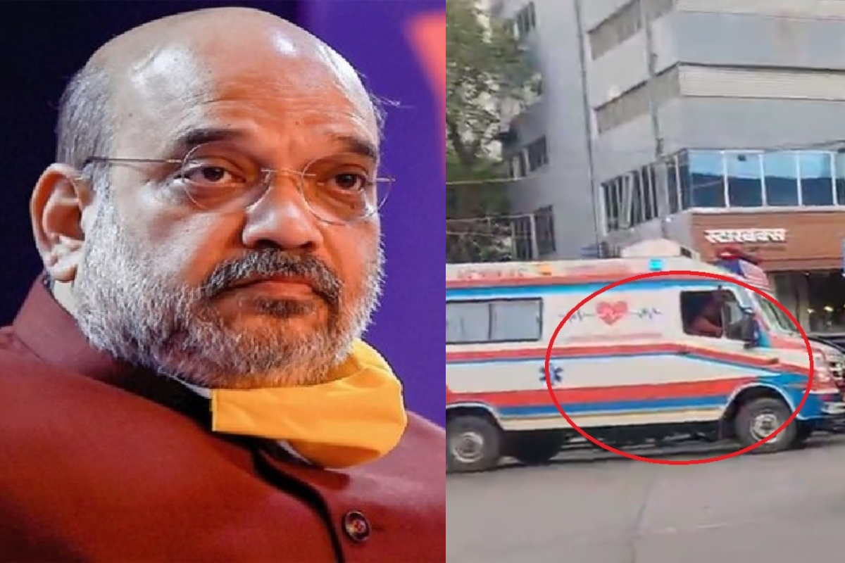 Ambulance made to wait in traffic as HM Amit Shah's convoy passes by in Mumbai