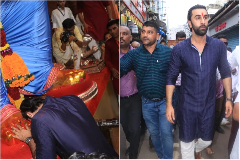 ranbir kapoor trolled for taking blessings from lalbaugcha raja