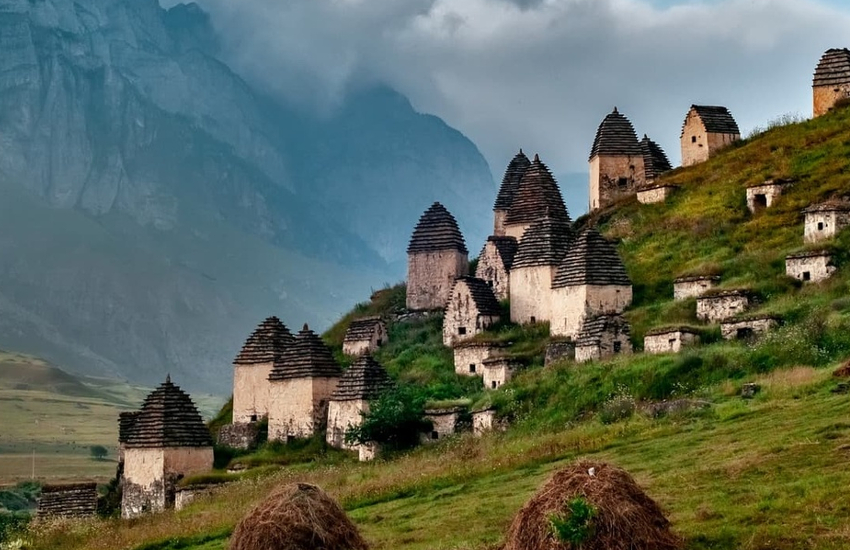 Dead town Dargavs in North Ossetia 