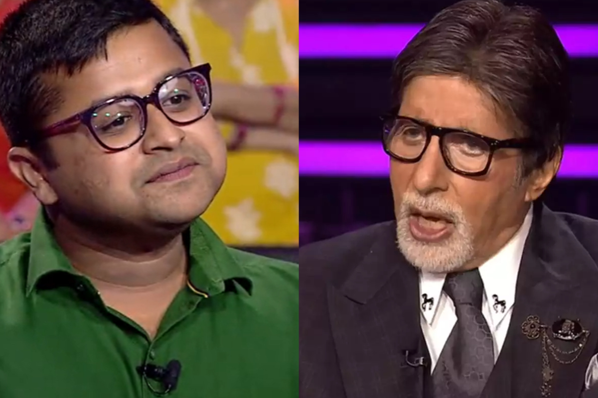 kbc 14 amitabh bachchan asked question about Nobel tushar garg quits the show