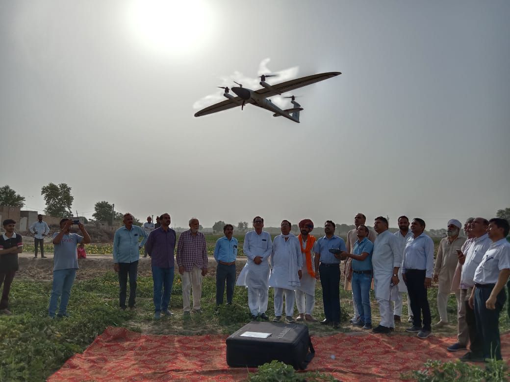 SriGanganagar जिले में ड्रोन से ग्रामीण क्षेत्र का सर्वे, मिलेगा मालिकाना हक