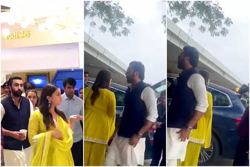 ranbir kapoor is ignoring wife alia bhatt users say donon ke beech gadbad hai watch video