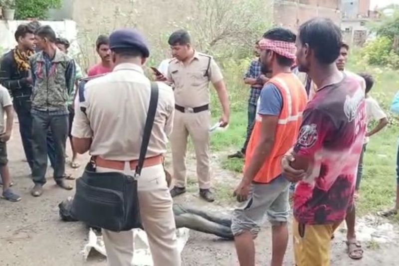 dead body, mud, youth, investigation, mp police, katni news