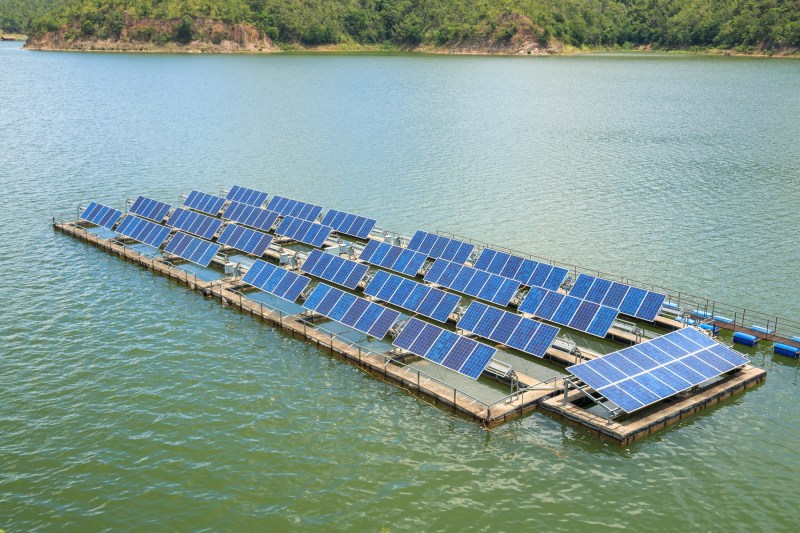 File Photo of Floating Solar Power Plant in UP