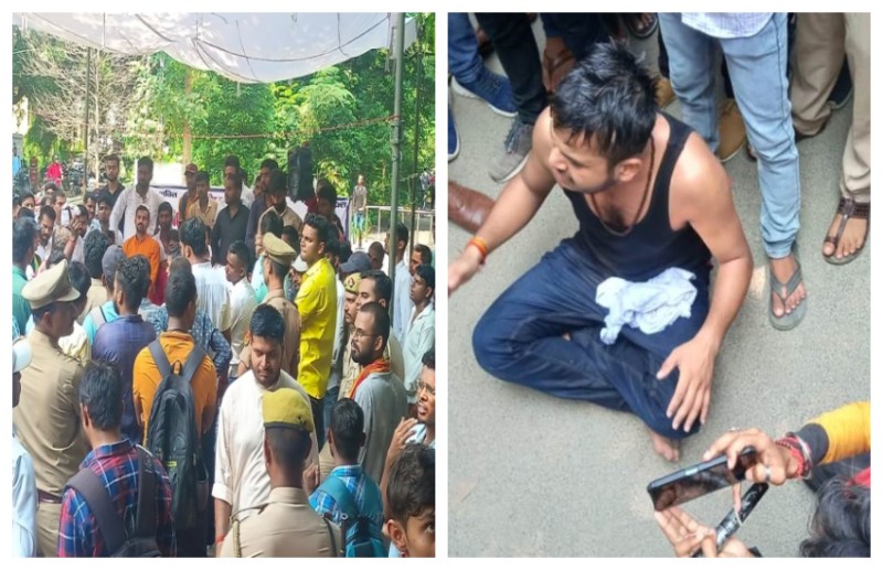 इलाहाबाद विश्वविद्यालय में बवाल: फीस वृद्धि के विरोध में छात्र ने आत्मदाह का किया प्रयास, हजारों की संख्या में छात्र सड़क पर उतरे