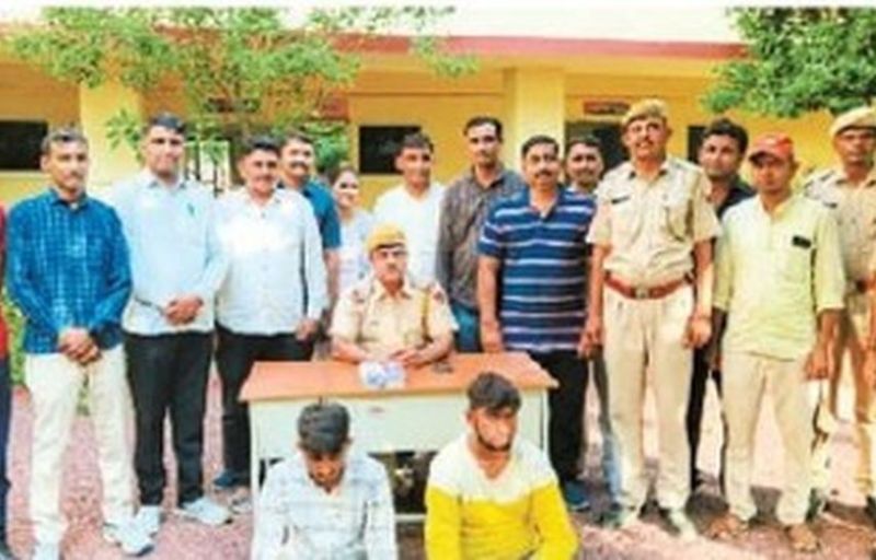 बालोतरा पुलिस थाना में अवैध पिस्टल के मामले में गिरफ्तार किए गए आरोपी
