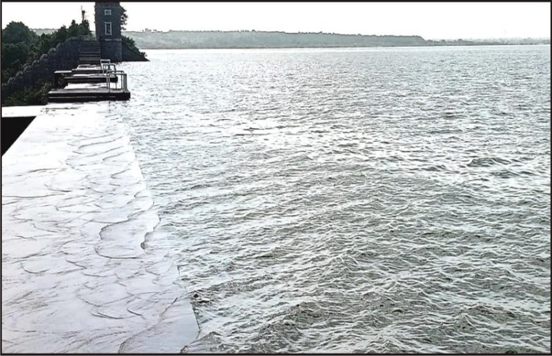 The dam is full, yet water is available in seven days