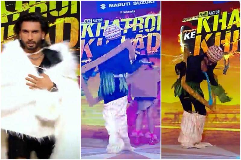 ranveer singh pants slipped while walking ramp walk with rubina in kkk 12 people said called urfi javed