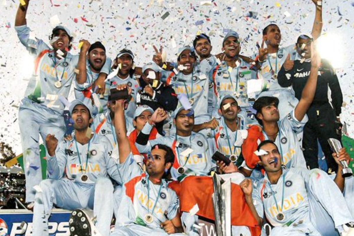 Team India in 2007 T20 World Cup