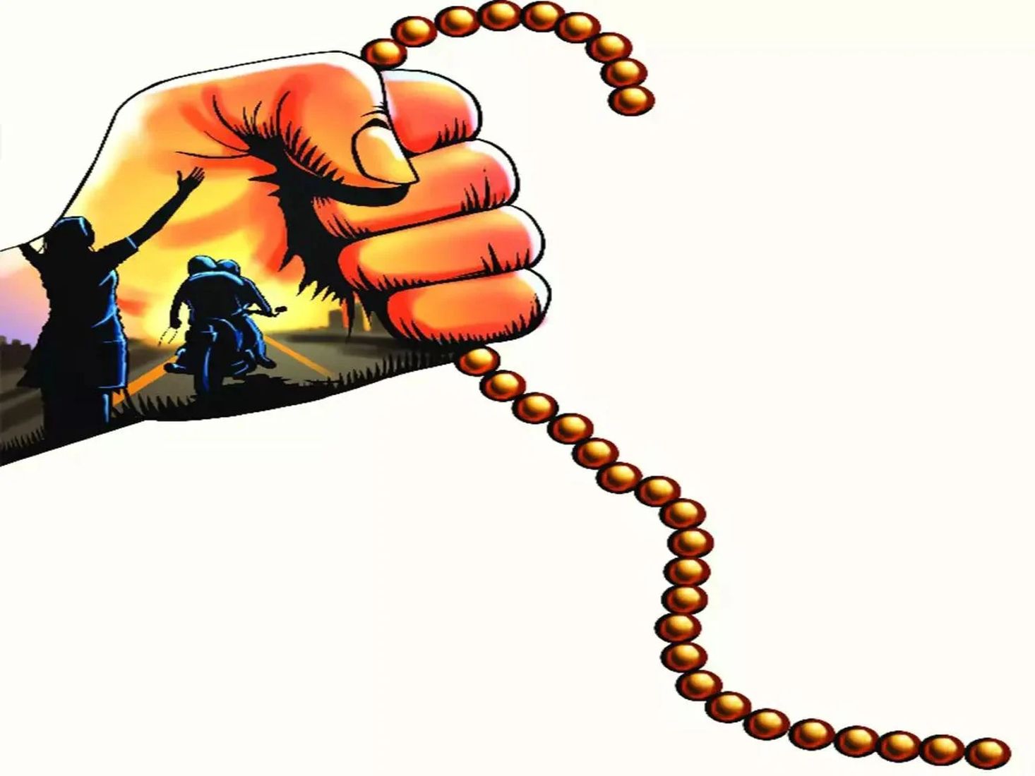 बाइक सवार लुटेरे बेलगाम, महिला से की यह लूटपाट