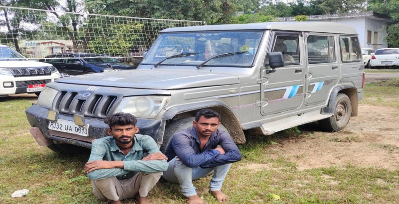 पिण्डवाडा. पुलिस गिरफ्त में आरोपी।