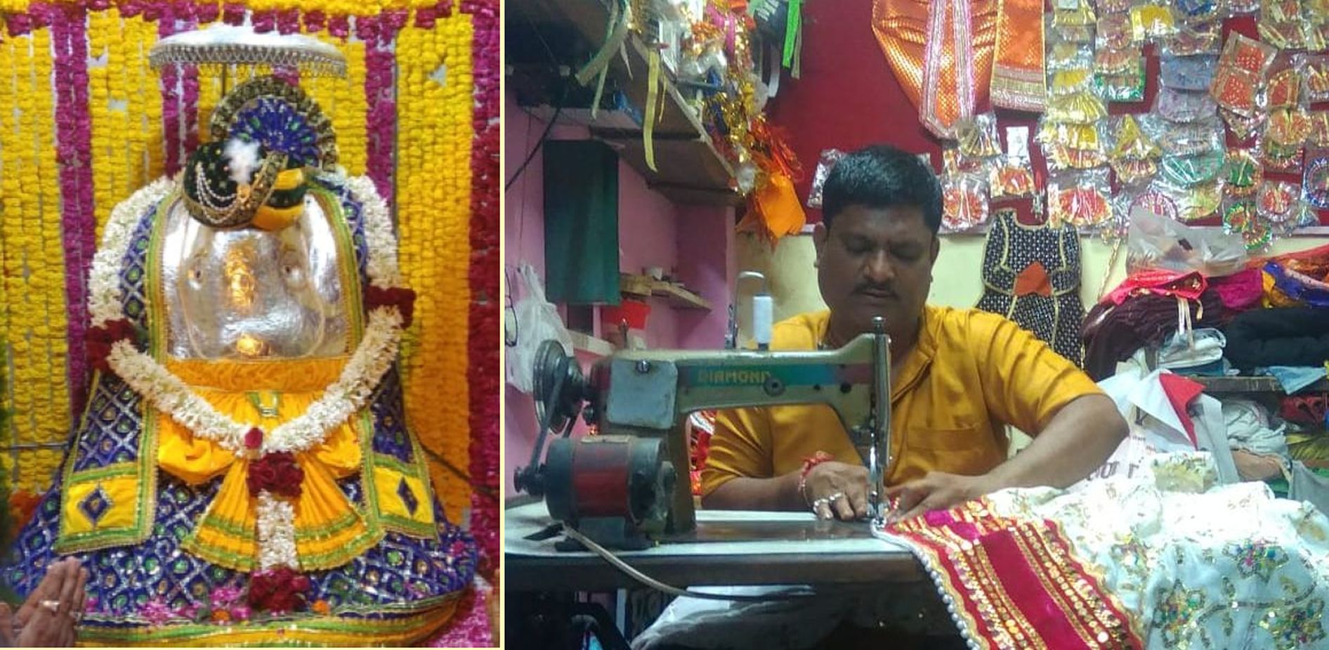 भगवान के ड्रेस डिजायनर, तैयार करते हैं डिजायनर कपड़े