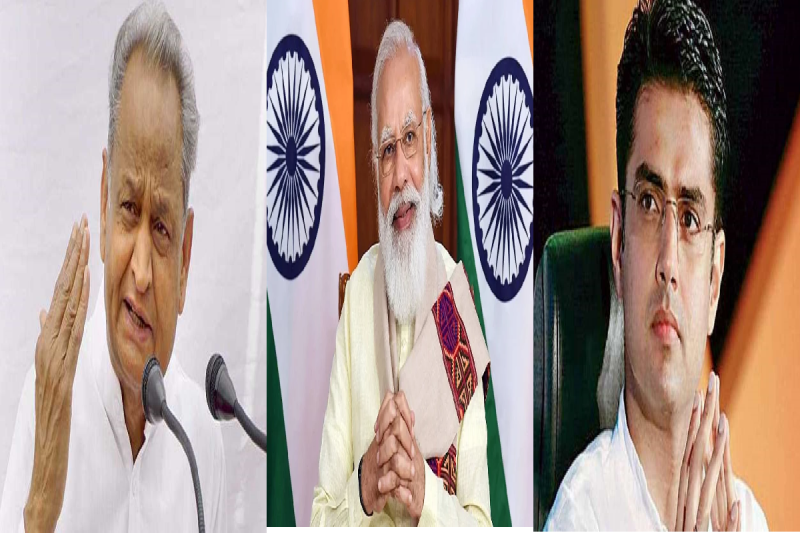 गहलोत-पायलट में चल रहे घमासान के बीच अचानक पीएम नरेंद्र मोदी की एंट्री