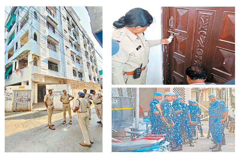 Police raided two places, administration also sealed two institutions