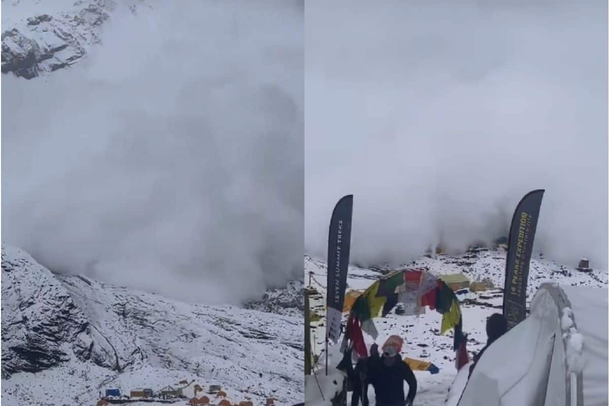 Huge avalanche hits Nepal's Manaslu Base Camp