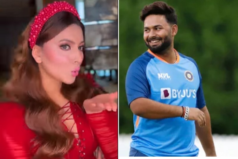 urvashi rautela wishes rishabh pant birthday gives flying kiss in viral video