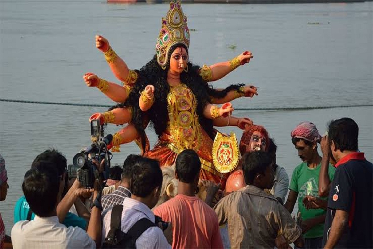 अयोध्या के सरयू घाट पर 3 जनपदों के मां दुर्गा प्रतिमाओं का होगा विसर्जन, कड़ी सुरक्षा घेरा तैयार