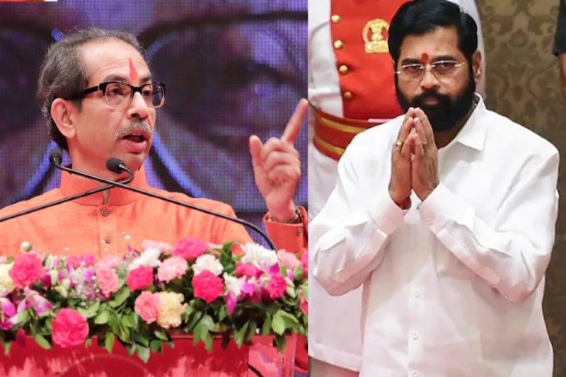 Shiv sena Dussehra Rally Uddhav Thackeray and Eknath Shinde