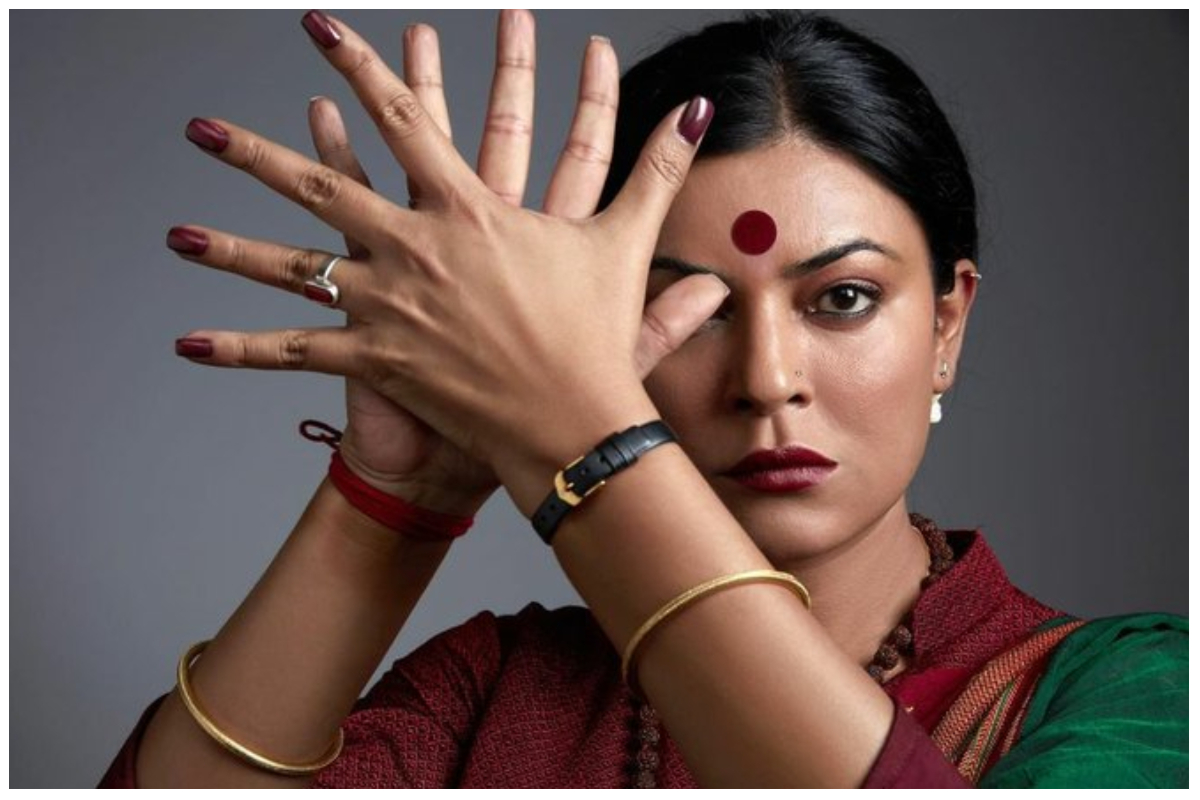 sushmita sen first look as transgender activist gauri sawant in a drama series revealed