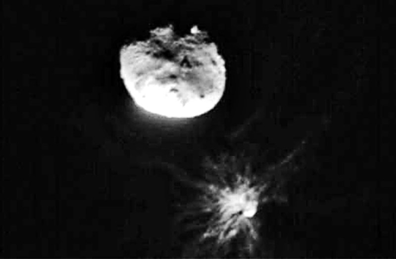 अंतरिक्ष यान से टकराकर बदल गया एस्टेरॉयड का रास्ता