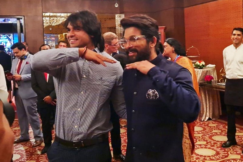 Allu Arjun And Neeraj Chopra Video Viral