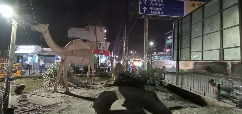 बदहाल सर्किल, बंद पड़े फव्वारे