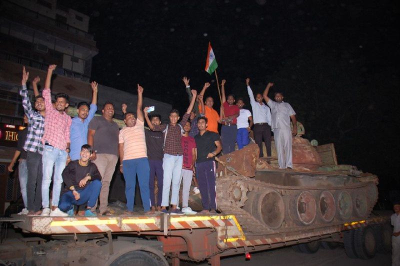 झुंझुनूं पहुंचा सेना का टी 55 टैंक