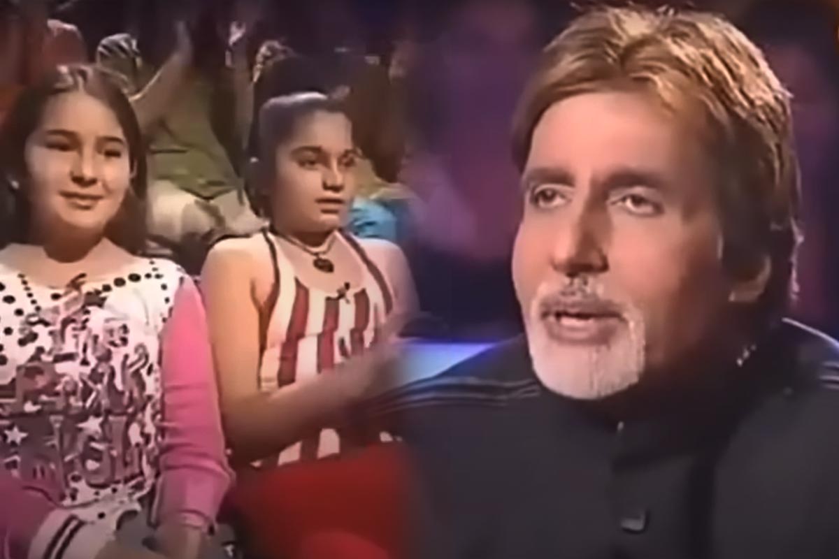 sara ali khan throwback video kbc sitting in audience supporting saif ali khan on amitabh bachchan