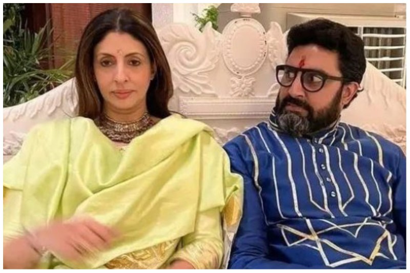 shweta bachchan shared a funny photo of abhishek bachchan on bhai dooj