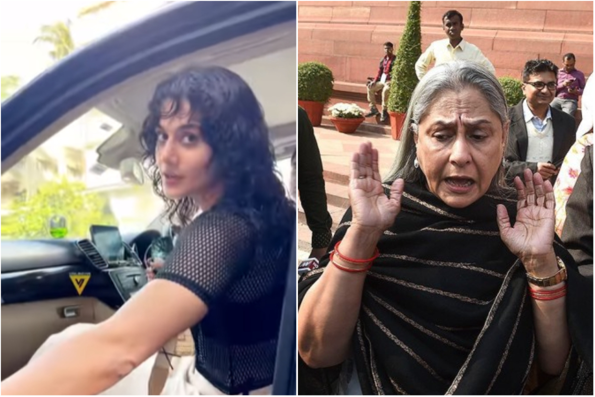 taapsee pannu says to paparazzi aise mat karna people called her dusri jaya bachchan watch video