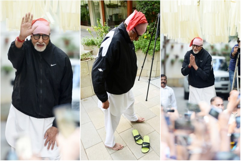amitabh bachchan explains why he takes off his shoes before meeting fans at jalsa