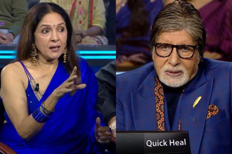 kbc 14 amitabh bachchan gives answer of neena gupta question