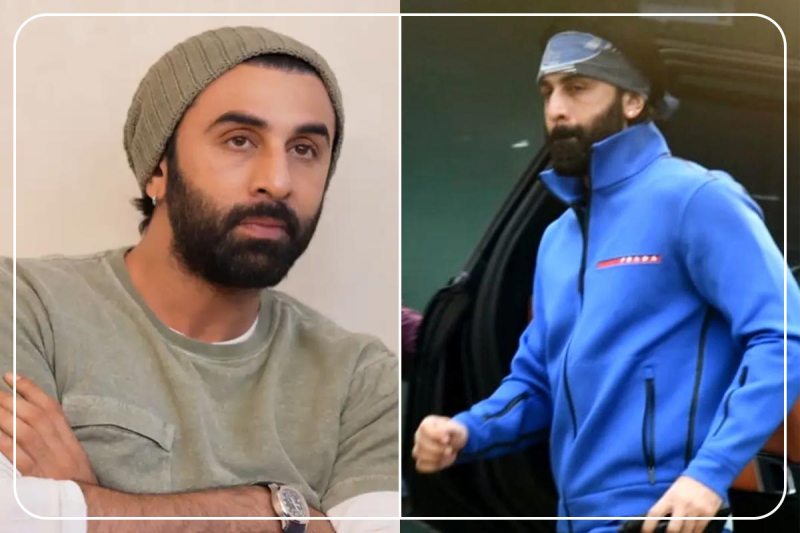 actor ranbir kapoor spot on a film set after bringing alia bhatt and daughter