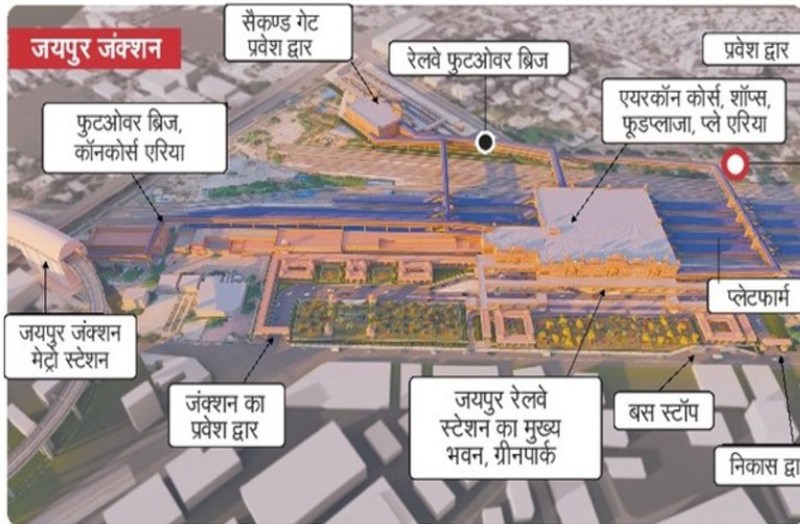 जयपुर में इन रेलवे स्टेशन की बदलने वाली तस्वीर,एयरपोर्ट की तरह नजर आएगी सूरत, ये सुविधाएं होंगी