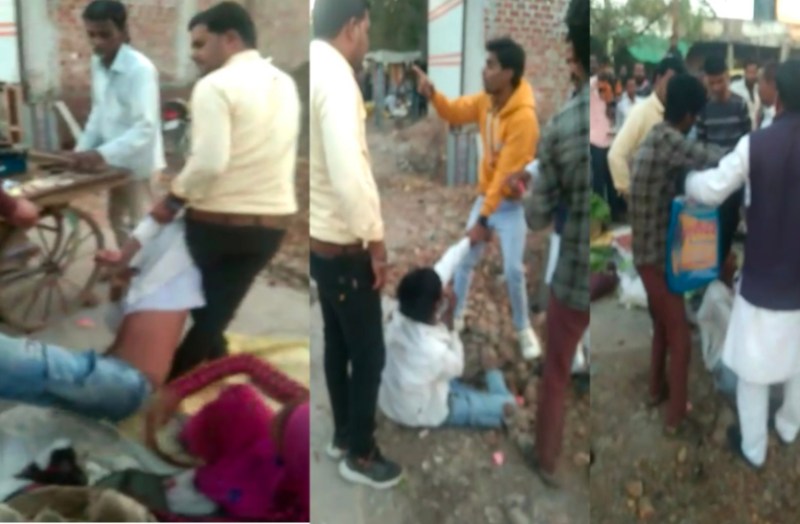 Two suspects were thrashed in Haat Bazar on suspicion of mobile theft