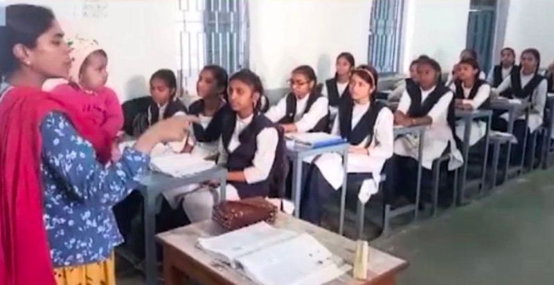 Socially proud.. Duty with new born baby in Ujjain MP