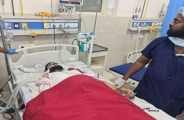 भीलवाड़ा के बड़ला चौराहे पर गुरुवार को हुई गोलीकांड में घायल युवक का उदयपुर के आरएनटी मेडीकल कॉलेज में चल रहा उपचार 